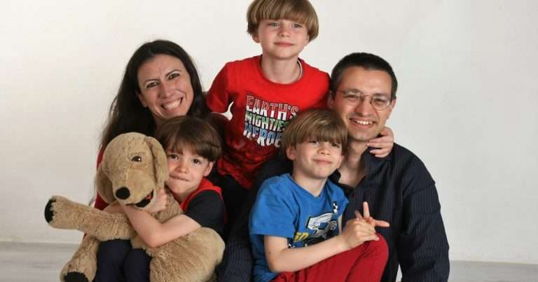Monia Gabaldo e la sua famiglia