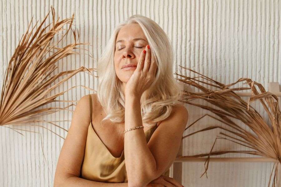 donna non più giovane in salute