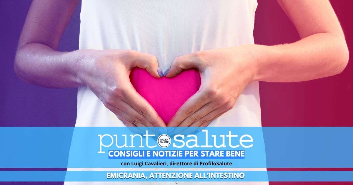 intestino in salute per evitare l'emicrania