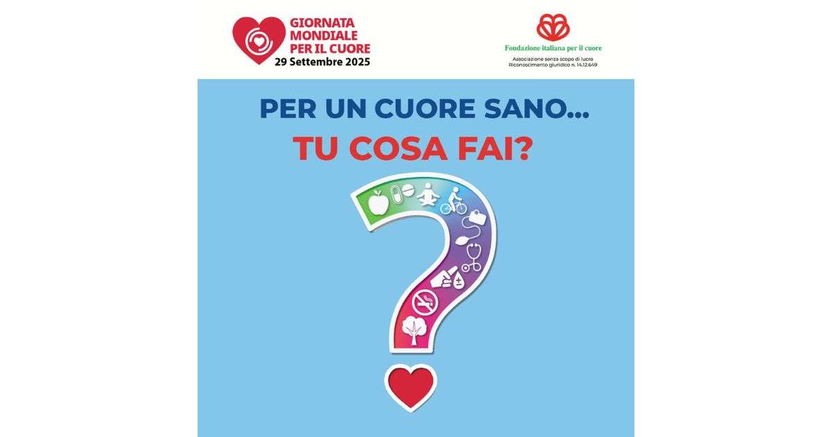 locandina giornata mondiale per il cuore 2025