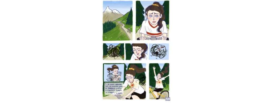 alcune delle illustrazioni della campagna IO NON SCLERO 2025 sulla sclerosi multipla